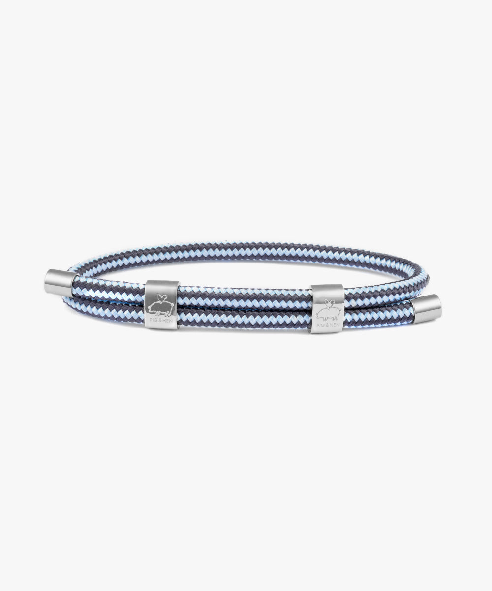 Little Lewis DBL Slate Gray - Arctic Blue | Silver