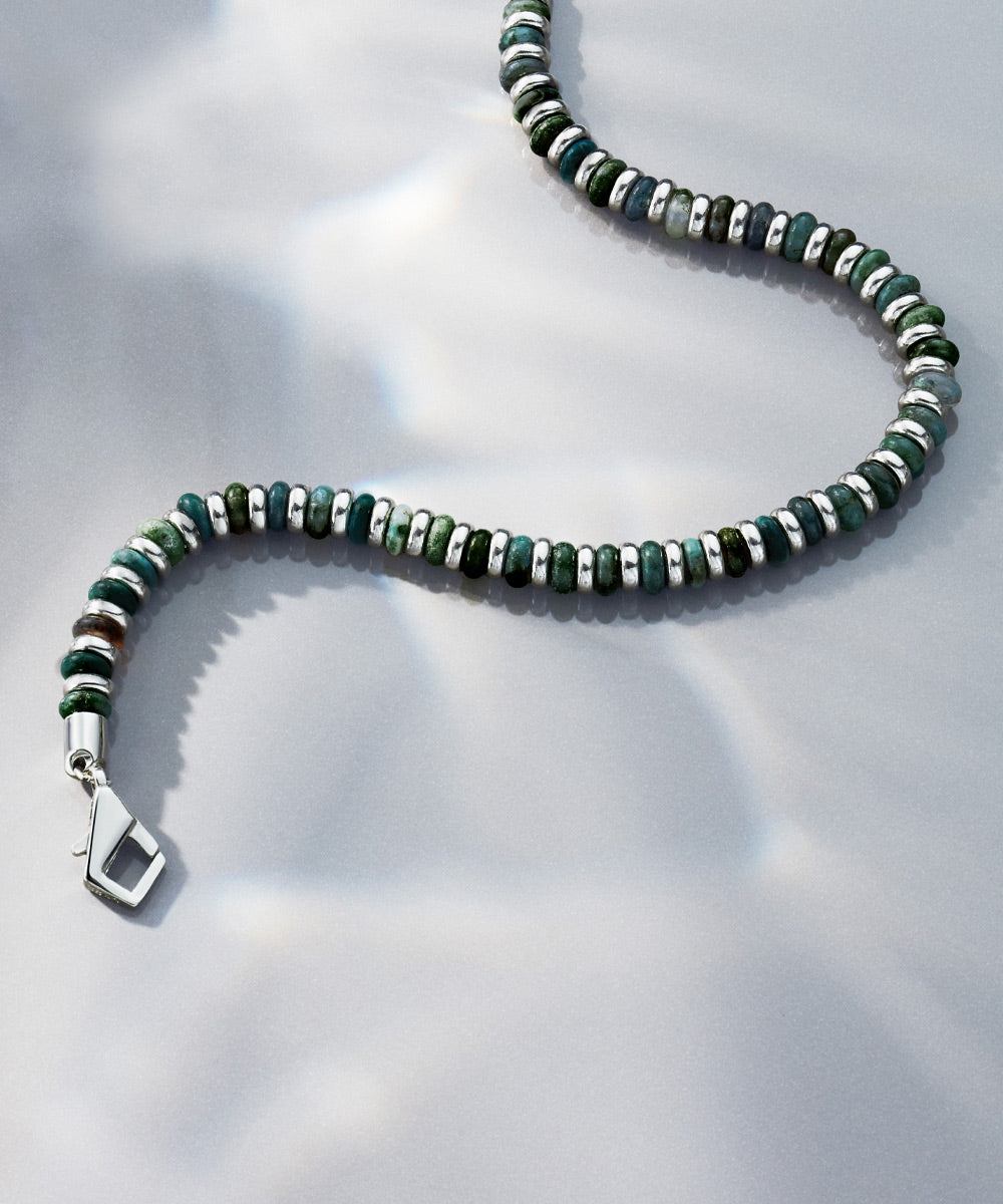 Mariner Brontide 4mm Moss Agate | 925 Sterling Silver