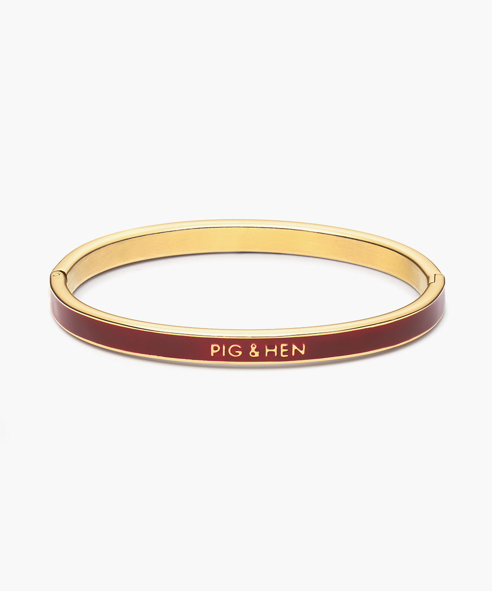 Maya Lou Aura Velvet Red | Gold