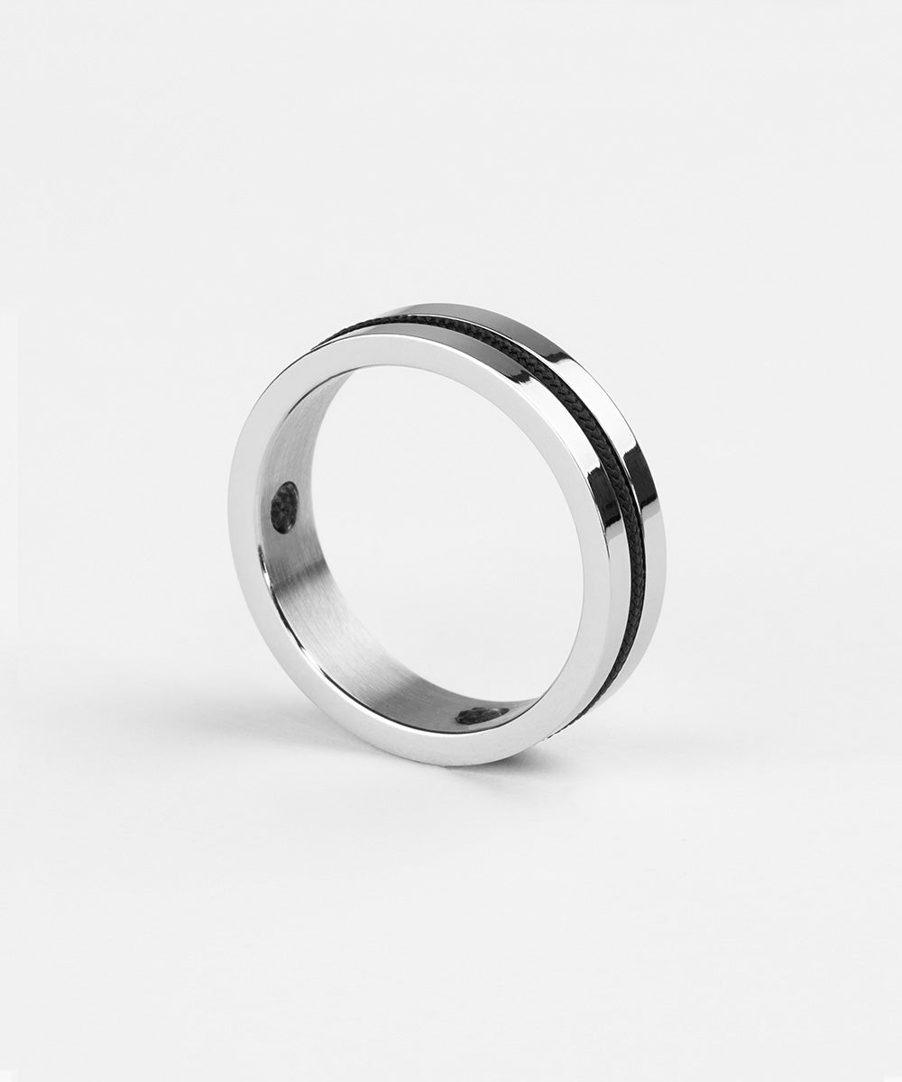 Navarch 6mm Ring Navy | Silver
