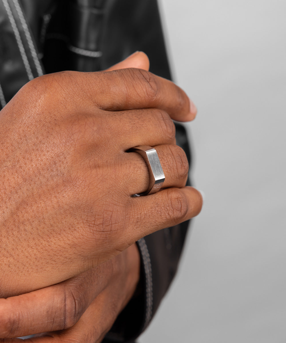 Signet Ring 6mm Slim Silver | Silver