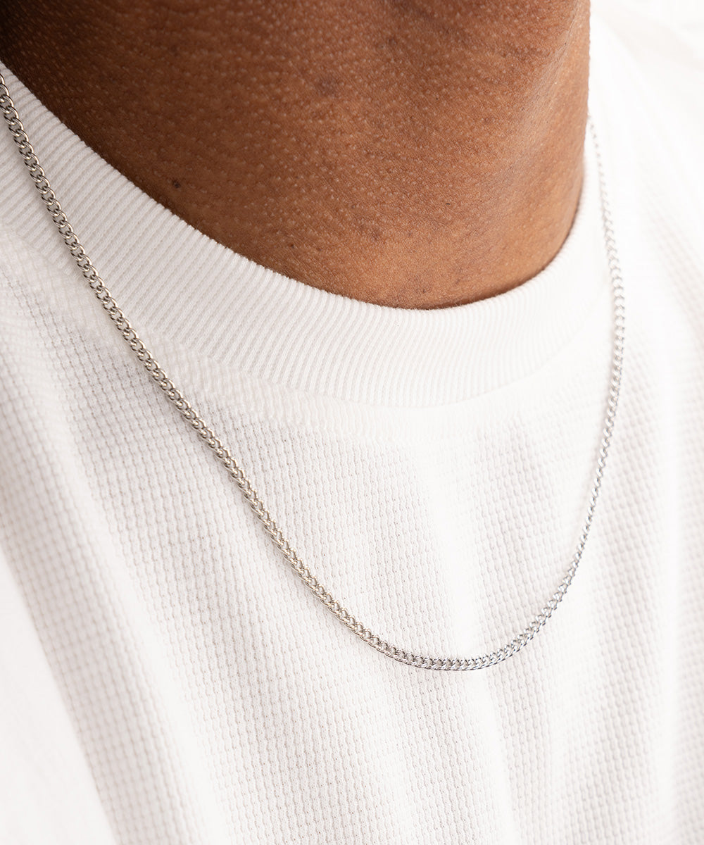 Curb Chain Necklace Silver – Pig & Hen
