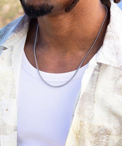 Boxchain Necklace | Silver