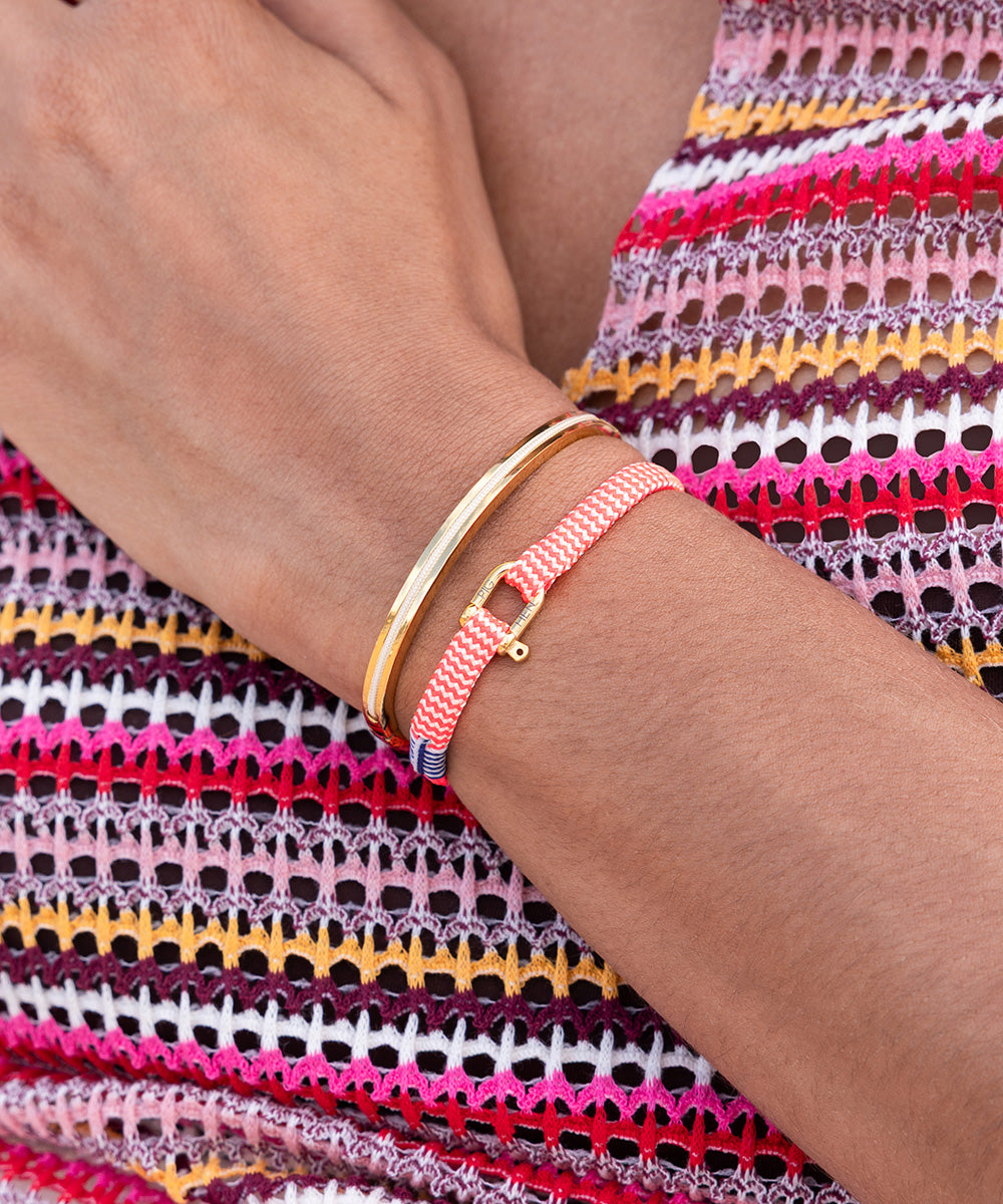 Franky Neon Pink - Cream | Gold