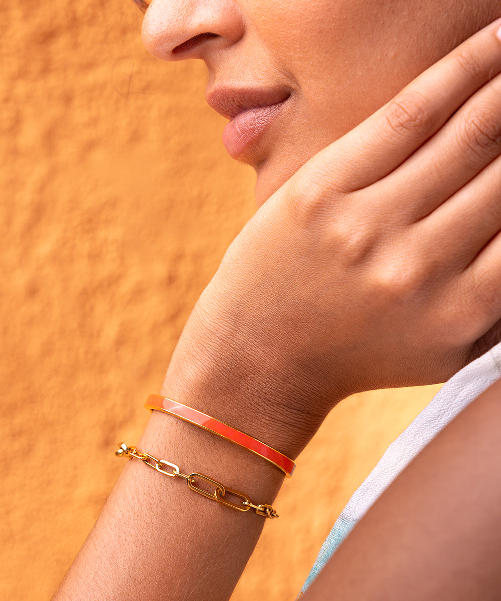 Maya Lou Aura 5mm Orange | Gold