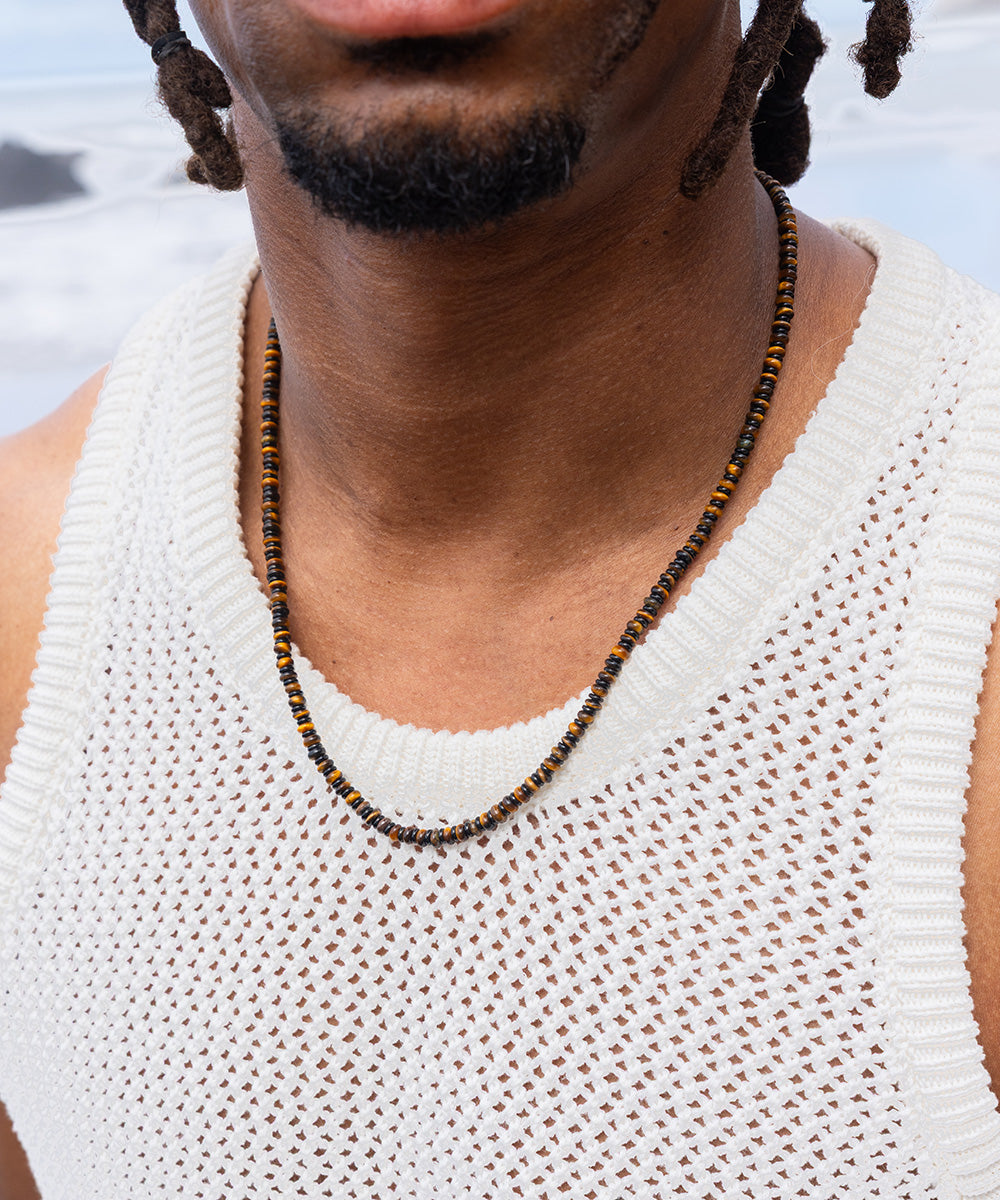 Brontide Necklace Tiger Eye | Black