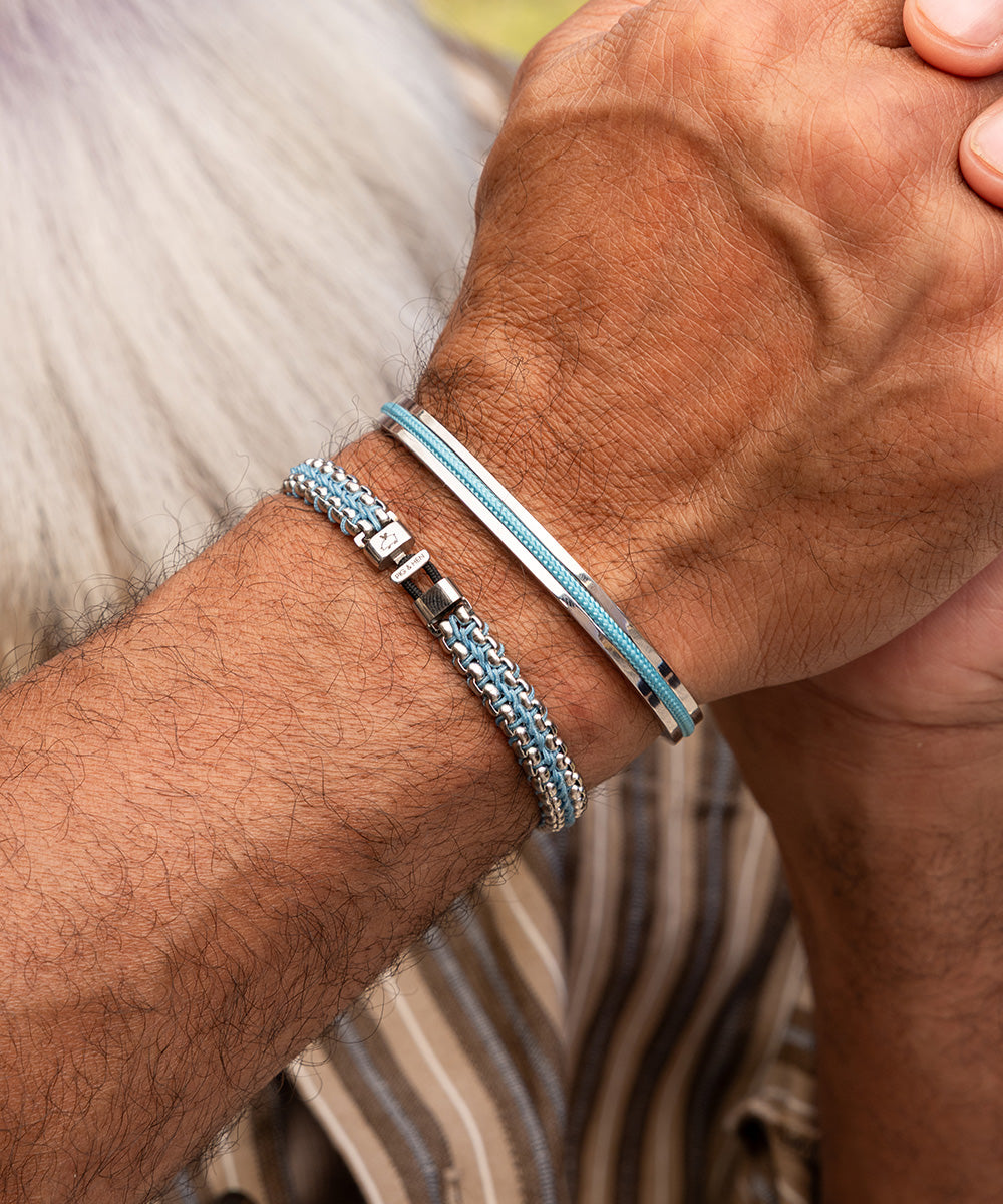 Catena Venetian 7mm Summer Blue | Silver
