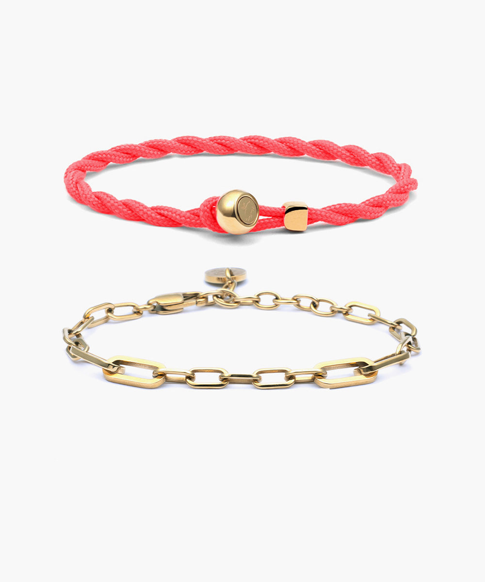 Ed Neon Pink & Julie Gold