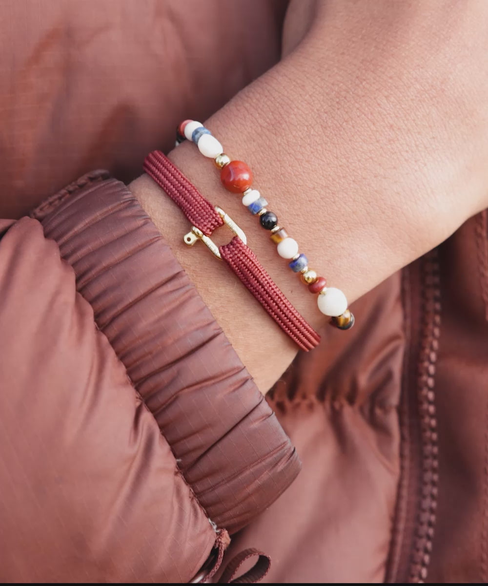 Franky Velvet Red | Gold